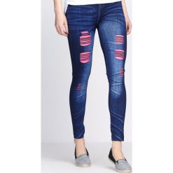 Spodnie damskie: Niebieskie Legginsy Spirit