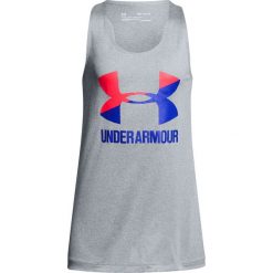 Under Armour Koszulka damska UA Big Logo Slash Tank szara r. L (1301883-035). Szare bluzki damskie marki Under Armour, l. Za 51,25 zł.