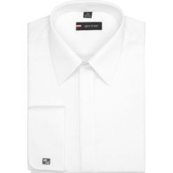 Koszula 836 na spinki slim fit biały. Białe koszule męskie na spinki marki Recman, m. Za 29,99 zł.