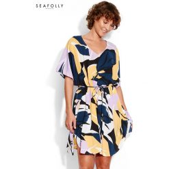 Tunika plażowa Seafolly Cut Copy 53520-KA. Tuniki plażowe damskie Seafolly, na plażę, bez wzorów, bez kołnierzyka, bez rękawów. Za 259,00 zł.