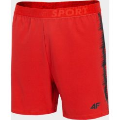 Spodenki sportowe chłopięce (122-164). Spodenki chłopięce 4F JUNIOR, bez wzorów, z dzianiny, sportowe. W wyprzedaży za 49,99 zł.