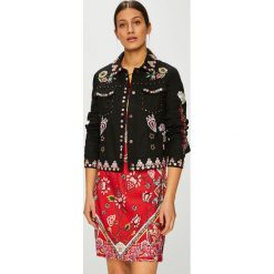 Desigual - Kurtka. Czarne kurtki damskie marki Desigual, z elastanu. Za 749,90 zł.