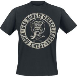 Gas Monkey Garage Blood, Sweat & Beers T-Shirt czarny. Czarne koszulki męskie Gas Monkey Garage, xl, z nadrukiem, z okrągłym kołnierzem. Za 89,90 zł.