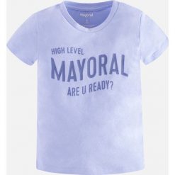 Mayoral - T-shirt dziecięcy 92-134 cm. Szare t-shirty męskie marki Mayoral, z nadrukiem, z bawełny, z okrągłym kołnierzem. Za 44,90 zł.