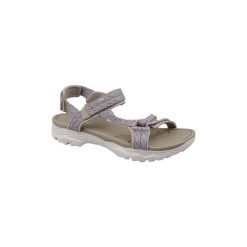 Sandały sportowe Skechers Go Walk Outdoors 14644-TPE. Szare sandały damskie Skechers, bez wzorów, sportowe, bez obcasa, bez zapięcia. Za 199,99 zł.