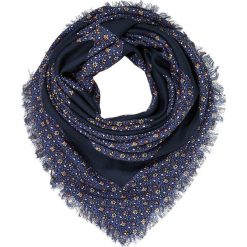 Chusty damskie: Tory Burch WILD PANSY LOGO SQUARE SCARF Chusta blue wild