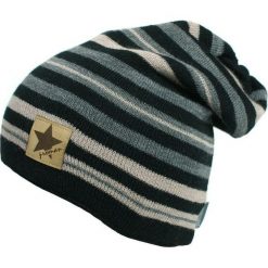 Czapka dziecięca CZ 122D szaro-czarna r. 52-54. Czarne czapeczki niemowlęce Proman. Za 38,56 zł.