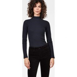 G-Star Raw - Longsleeve. Niebieskie bluzki damskie G-Star RAW, s, bez wzorów, z elastanu, z golfem. W wyprzedaży za 159,90 zł.