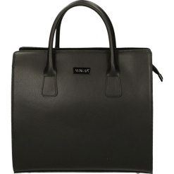 Torba - 4-29A-M P-R N. Czarne torebki klasyczne damskie Venezia, ze skóry. Za 299,00 zł.
