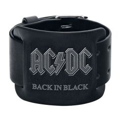 AC/DC Back In Black Bransoletka skórzana czarny. Czarne bransoletki damskie z cyrkoniami marki AC/DC. Za 62,90 zł.