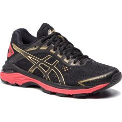 Buty ASICS - Gt-2000 7 1012A241 Black/Rich Gold 001. Czarne buty sportowe damskie Asics, bez wzorów, z tworzywa sztucznego, sportowe, do biegania. W wyprzedaży za 399,00 zł.