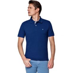 Koszulka Atramentowa Polo Jack. Niebieskie koszulki polo męskie marki LANCERTO, m, z bawełny, z krótkim rękawem. W wyprzedaży za 69,90 zł.