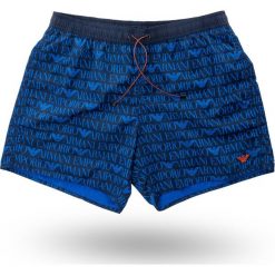 KĄPIELÓWKI Emporio Armani. Niebieskie kąpielówki męskie Emporio Armani, m, z haftami, z materiału. Za 389,00 zł.