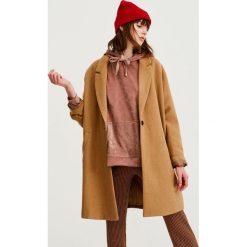 Bluzy damskie: Aksamitna bluza z kapturem