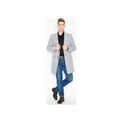 Płaszcz V029 Szary. Szare płaszcze męskie marki VISENT, xl, bez wzorów, bez kaptura. Za 199,00 zł.