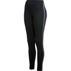 Legginsy z wstawkami z boku bonprix czarno-srebrny. Czarne legginsy damskie bonprix. Za 64,99 zł.