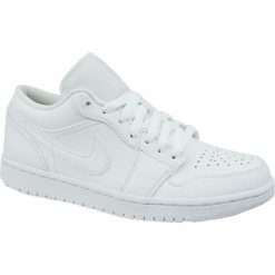 Jordan Air 1 Low 553558-126 buty sneakers, buty sportowe męskie białe 47. Białe buty sportowe męskie Jordan, ze skóry, bez zapięcia, do koszykówki. W wyprzedaży za 379,99 zł.