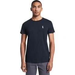 Tom Tailor Denim Koszulka Niebieski. Niebieskie podkoszulki męskie TOM TAILOR DENIM, s, z nadrukiem, z bawełny, bez kołnierzyka, z krótkim rękawem, krótkie. Za 59,95 zł.