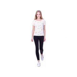T-shirt Złote Gwiazdy. Białe t-shirty damskie marki Heroesque, s, z okrągłym kołnierzem. Za 59,00 zł.