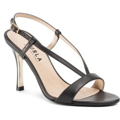 Sandały FURLA - Code 1051012 S YC50 WU0 Nero. Czarne klapki damskie Furla, bez wzorów, ze skóry ekologicznej, bez obcasa, na obcasie. Za 1079,00 zł.