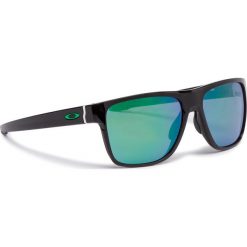 Okulary przeciwsłoneczne OAKLEY - Crossrange Xl OO9360-0258 Polished Black/Jade Iridium. Czarne okulary przeciwsłoneczne męskie marki Oakley, z tworzywa sztucznego. W wyprzedaży za 549,00 zł.