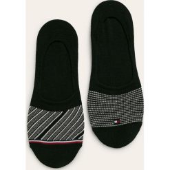 Tommy Hilfiger - Stopki (2-pack). Czarne skarpetki damskie TOMMY HILFIGER, bez wzorów, z elastanu. Za 49,90 zł.
