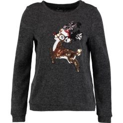 Swetry klasyczne damskie: Vero Moda VMDEER Sweter dark grey melange