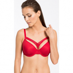 Marlies Dekkers - Biustonosz Dame de Paris. Szare biustonosze bardotka Marlies Dekkers, z haftami, z elastanu. W wyprzedaży za 279,90 zł.
