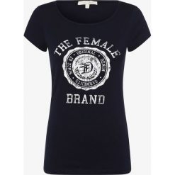 Tom Tailor Denim - T-shirt damski, niebieski. Niebieskie t-shirty damskie TOM TAILOR DENIM, s, z nadrukiem, z denimu, vintage, bez kołnierzyka. Za 49,95 zł.
