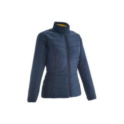 Kurtka turystyczna watowana | NH100 damska. Niebieskie kurtki damskie QUECHUA, xl, bez wzorów, z poliesteru, bez kaptura, trekkingowe. Za 59,99 zł.