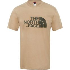Koszulka t-shirt The North Face Easy T92TX3PLX - beżowy. Brązowe koszulki męskie The North Face, s, bez wzorów, bez kołnierzyka, bez rękawów. Za 86,99 zł.