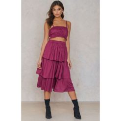 NA-KD Boho Spódnica z potrójną warstwą - Purple. Fioletowe spódniczki damskie NA-KD Boho, bez wzorów, boho, midi. W wyprzedaży za 48,58 zł.