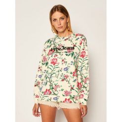 Bluza Pepe Jeans Baily PL580972. Brązowe bluzy damskie Pepe Jeans, s, bez wzorów, z jeansu, bez rękawów, bez kaptura. Za 339,00 zł.