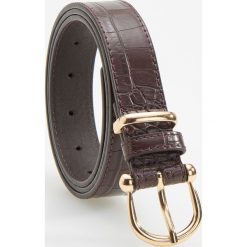 Pasek - Brązowy. Pomarańczowe paski damskie Reserved, w paski. Za 29,99 zł.