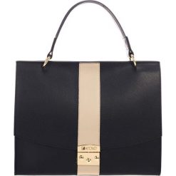 Torebki klasyczne damskie: Skórzana torebka w kolorze czarnym – (S)33 x (W)40 x (G)12 cm