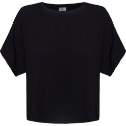 T-shirt DEHA EXPRESSION Czarny. Czarne t-shirty damskie marki Deha, bez wzorów, z tkaniny, z okrągłym kołnierzem. W wyprzedaży za 189,00 zł.