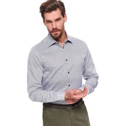 Koszula długi rękaw męska shaped fit. Białe koszule męskie Top Secret, na wiosnę, m, bez wzorów, z bawełny, eleganckie, z klasycznym kołnierzykiem, z długim rękawem. Za 99,99 zł.