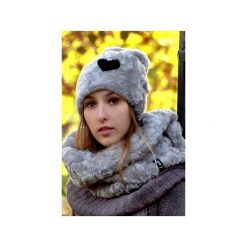 Czapki damskie: Czapka CHAPOOSIE Silver Pooh & HEART Beanie