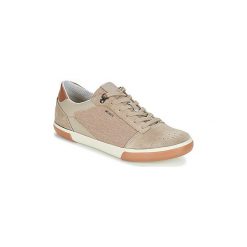 Buty Geox U BOX A. Brązowe trampki męskie Geox, bez wzorów, bez zapięcia. Za 307,30 zł.