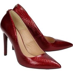 R.POLAŃSKI 758 BORDO 40 - 758BORDOCROCCO40 - - Czółenka. Czółenka damskie Czółenka, bez wzorów, bez obcasa. W wyprzedaży za 135,00 zł.