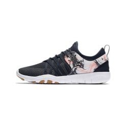 Nike WMNS NIKE FREE TR 7, 20 | SZKOLENIA KOBIET | KOBIETY | LOW TOP | ANTRACYT / ANTRACYT-BIAŁY-LA | 7.5. Białe topy damskie Nike, bez wzorów, bez kołnierzyka. W wyprzedaży za 344,15 zł.