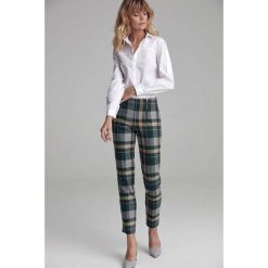 Eleganckie Spodnie w Kant w Kratę. Spodnie męskie NIFE, s, bez wzorów, z elastanu, eleganckie. Za 192,90 zł.