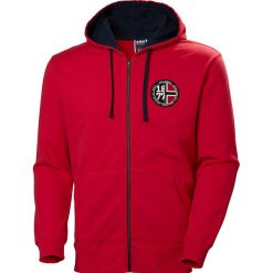 Helly Hansen 1877 Full Zip Hoodie 53226-111. Czerwone bluzy męskie Helly Hansen, m, bez wzorów, z bawełny, bez kołnierzyka, bez rękawów, bez kaptura. W wyprzedaży za 329,99 zł.