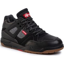 Sneakersy LEVI'S - VGOL0002S Black 0003. Czarne trampki chłopięce Levi's®, bez wzorów, ze skóry ekologicznej, na sznurówki. W wyprzedaży za 179,00 zł.