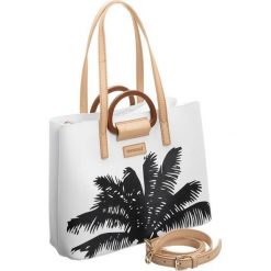 Torebka damska shopper bag Monnari 2000 biała - biały. Białe torby damskie na zakupy Monnari, z nadrukiem, ze skóry ekologicznej, z nadrukiem, bez dodatków. Za 159,00 zł.