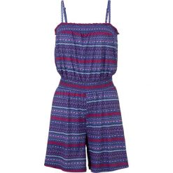 Kombinezon bonprix indygo - paisley. Niebieskie kombinezony damskie bonprix, bez wzorów, bez kołnierzyka, bez rękawów. Za 64,99 zł.