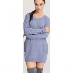 Jasnoniebieski Sweter Nonchalance. Niebieskie bez kategorii other, na zimę, xl. Za 74,99 zł.