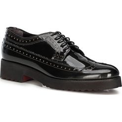 Lakierowane półbuty damskie. Zielone półbuty damskie Wittchen, bez wzorów, ze skóry, eleganckie, na wysokim obcasie, na obcasie, bez zapięcia. Za 749,90 zł.