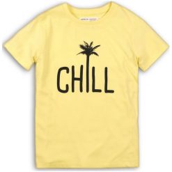 Minoti Koszulka Chłopięca 140 Żółta. Żółte t-shirty chłopięce MINOTI, z napisami, z krótkim rękawem. Za 33,00 zł.