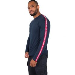 Bluza Alpha Industries RBF Tape LS 198523-435 - niebieski. Niebieskie bluzy męskie Alpha Industries, s, bez wzorów, bez kołnierzyka, bez rękawów, bez kaptura. Za 126,99 zł.